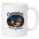 Tasse »Campingabende – Feuer an. Alltag aus.«