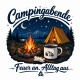 Tasse »Campingabende – Feuer an. Alltag aus.«