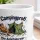 Tasse »Campingprofi – Die Anleitung war nur eine Empfehlung«