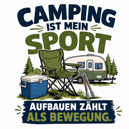 Tasse »Camping ist mein Sport«