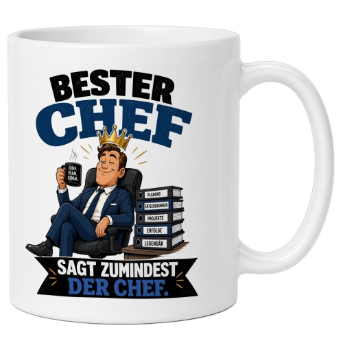 Tasse »Bester Chef – sagt zumindest der...