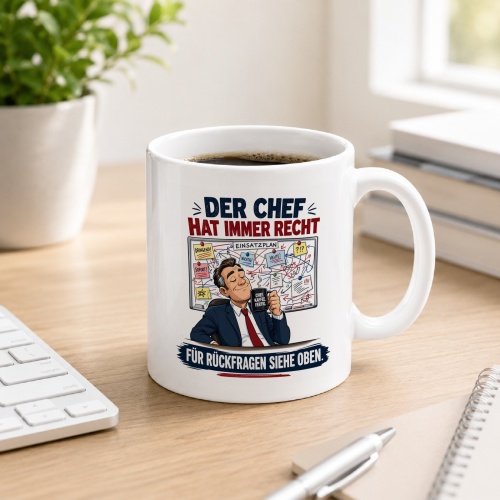 Tasse »Der Chef hat immer recht«