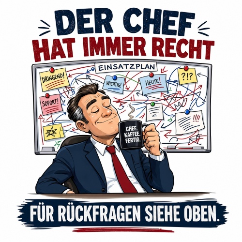 Tasse »Der Chef hat immer recht«