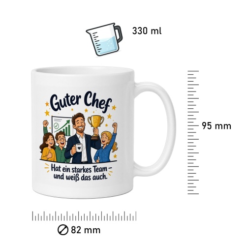 Tasse »Guter Chef – Hat ein starkes Team«
