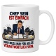Tasse »Chef sein ist einfach. Man muss nur für alles verantwortlich sein.«