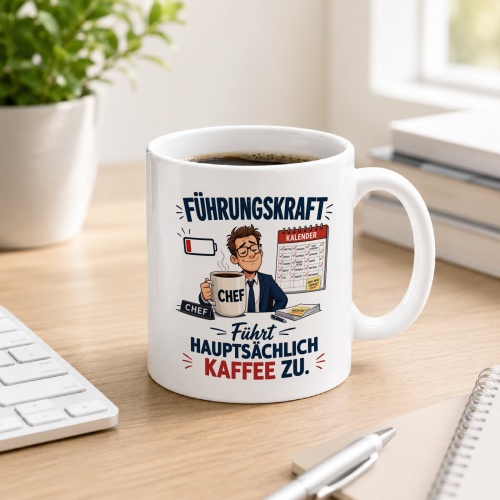 Tasse »Führungskraft führt...