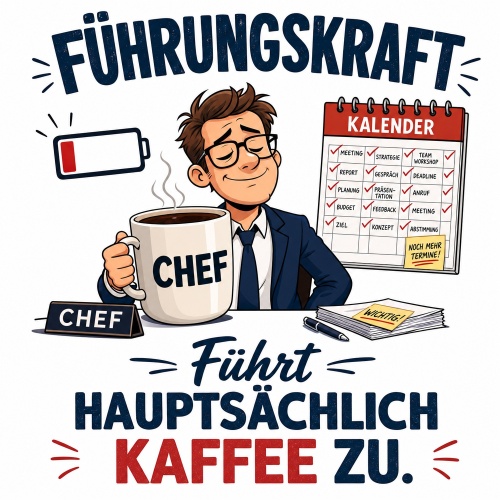 Tasse »Führungskraft führt hauptsächlich Kaffee zu«