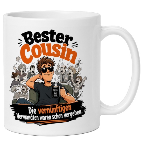 Tasse »Bester Cousin – Die vernünftigen...