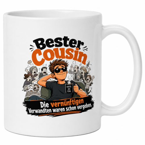 Tasse »Bester Cousin – Die vernünftigen...