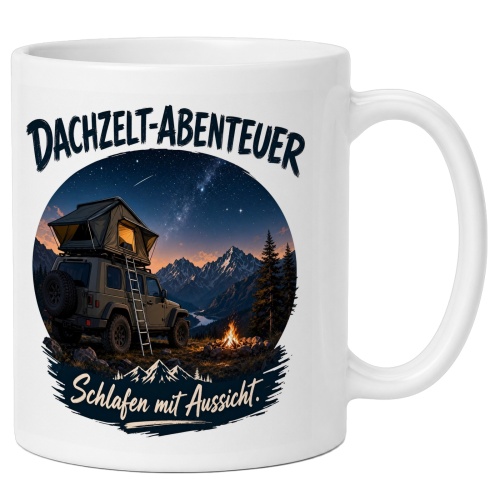 Tasse »Dachzelt-Abenteuer – Schlafen mit...