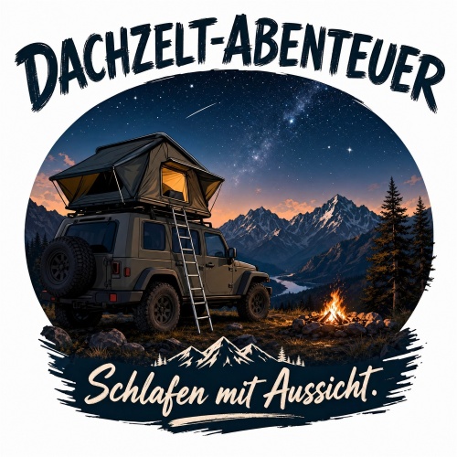 Tasse »Dachzelt-Abenteuer – Schlafen mit Aussicht«