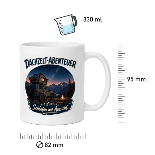 Tasse »Dachzelt-Abenteuer – Schlafen mit Aussicht«