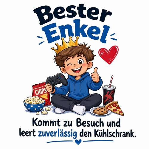 Tasse »Bester Enkel. Kommt zu Besuch und leert den Kühlschrank«