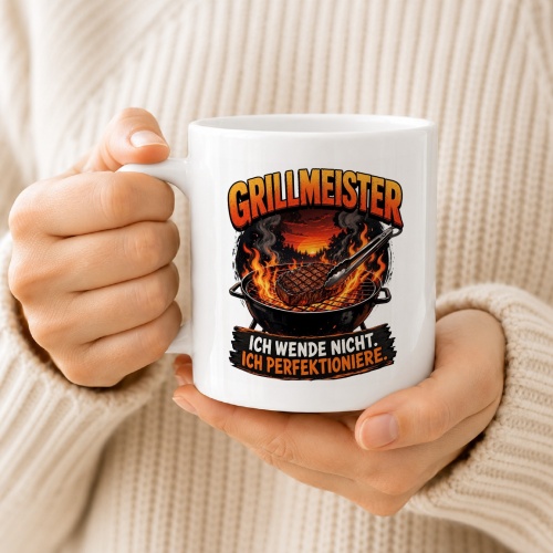 Tasse »Grillmeister – Ich wende nicht. Ich perfektioniere.«