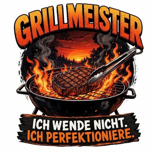 Tasse »Grillmeister – Ich wende nicht. Ich perfektioniere.«