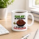 Tasse »Salat ist auch wichtig. Er hält das Fleisch vom Teller fern.«