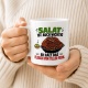 Tasse »Salat ist auch wichtig. Er hält das Fleisch vom Teller fern.«