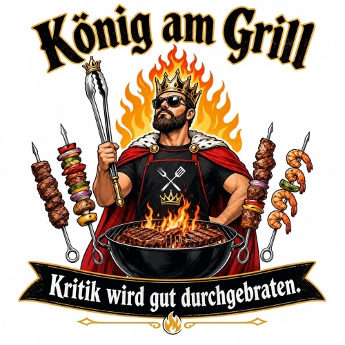 Tasse »König am Grill – Kritik wird gut...