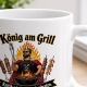 Tasse »König am Grill – Kritik wird gut durchgebraten«