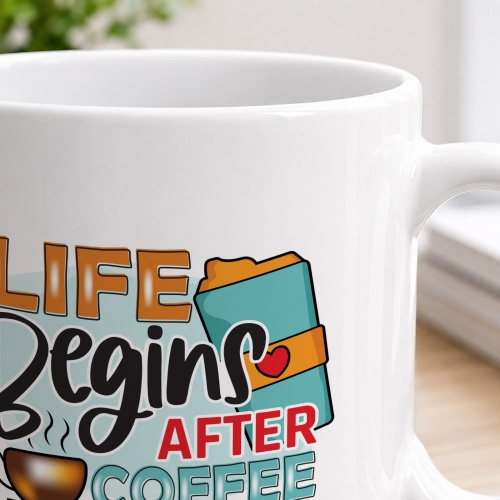 Tasse »Life begins after coffee«