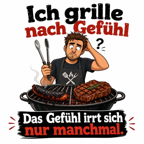 Tasse »Ich grille nach Gefühl«