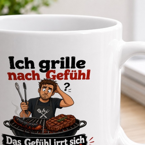 Tasse »Ich grille nach Gefühl«