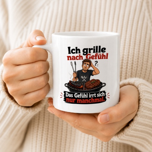 Tasse »Ich grille nach Gefühl«