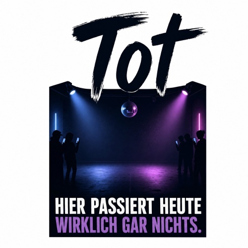 Tasse »Tot – Hier passiert heute wirklich gar...