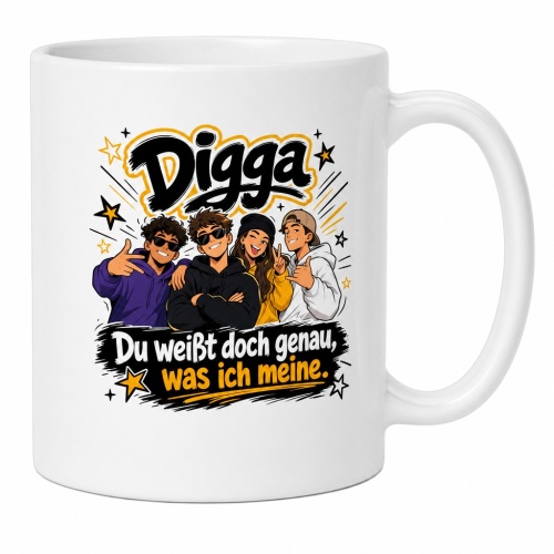 Tasse »Digga – Du weißt doch genau, was...