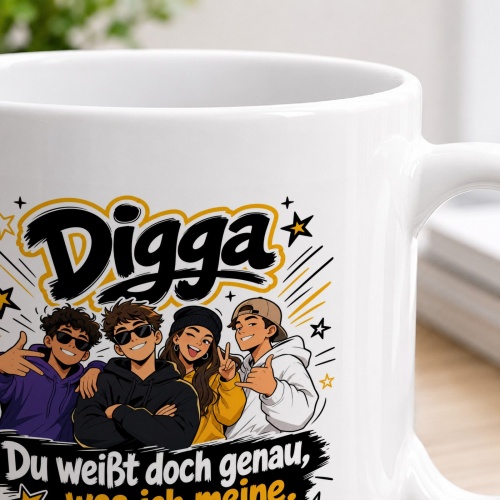 Tasse »Digga – Du weißt doch genau, was ich meine.«