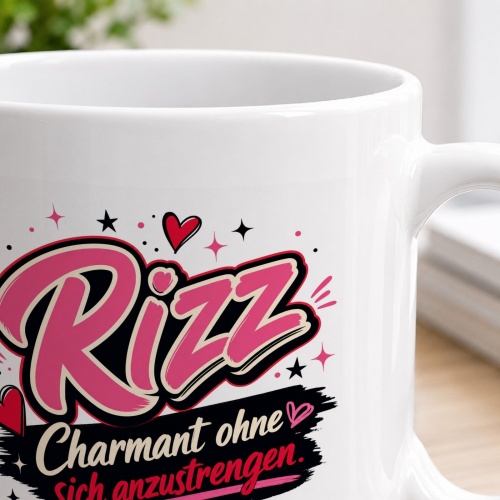 Tasse »Rizz – Charmant ohne sich anzustrengen«