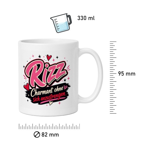 Tasse »Rizz – Charmant ohne sich anzustrengen«