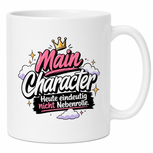 Tasse »Main Character – Heute eindeutig nicht...