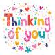 Tasse »Thinking of you«