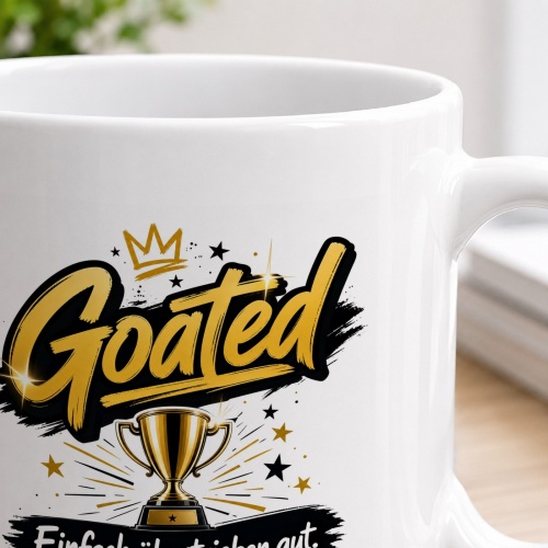 Tasse »Goated – Einfach übertrieben gut.«
