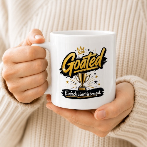 Tasse »Goated – Einfach übertrieben gut.«