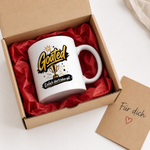 Tasse »Goated – Einfach übertrieben gut.«