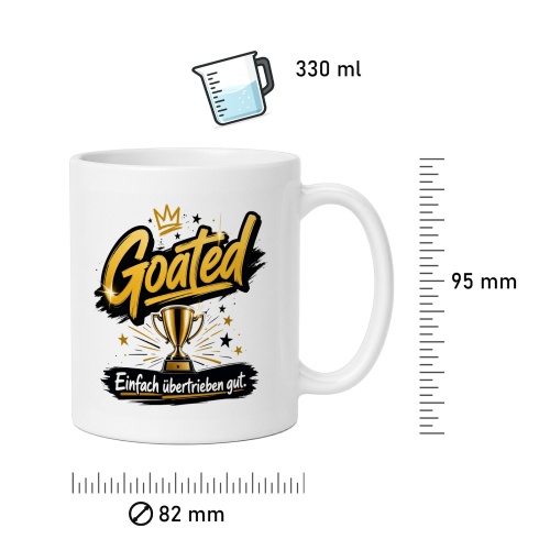 Tasse »Goated – Einfach übertrieben gut.«