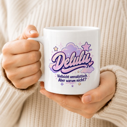 Tasse »Delulu – Vielleicht unrealistisch. Aber warum nicht?«