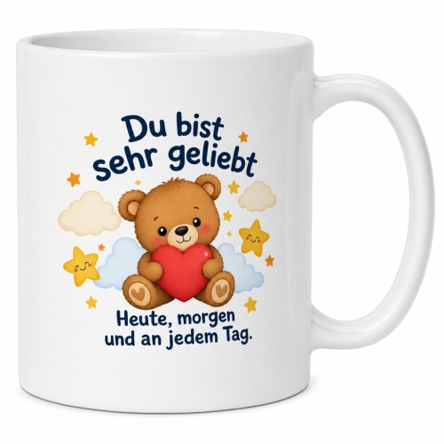 Tasse »Du bist sehr geliebt«