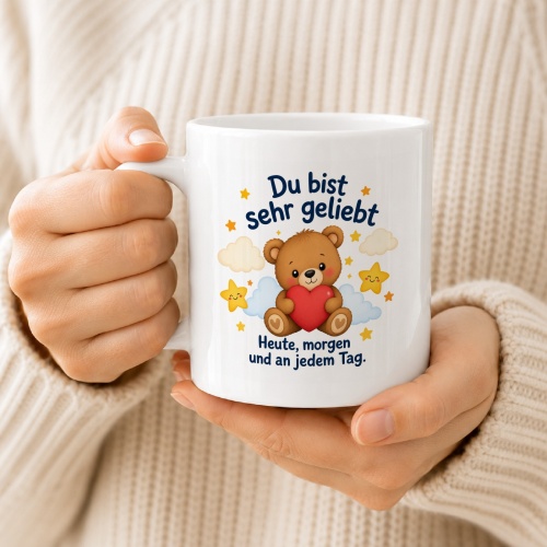 Tasse »Du bist sehr geliebt«