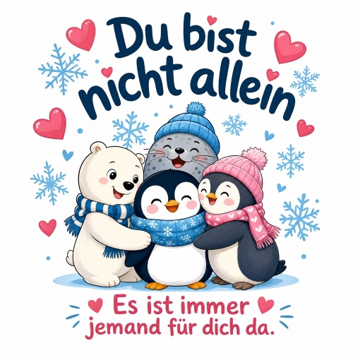 Tasse »Du bist nicht allein«