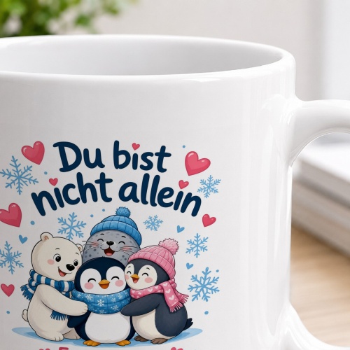 Tasse »Du bist nicht allein«