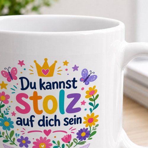 Tasse »Du kannst stolz auf dich sein«