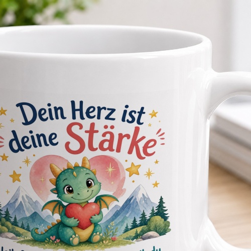 Tasse »Dein Herz ist deine Stärke«