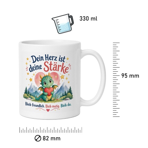 Tasse »Dein Herz ist deine Stärke«