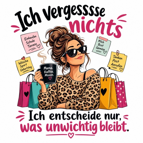Tasse »Ich vergesssse nichts – Ich entscheide...
