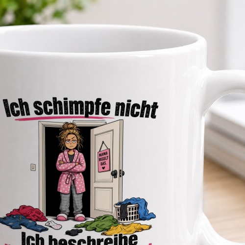Tasse »Ich schimpfe nicht – Ich beschreibe die Lage nur sehr deutlich«