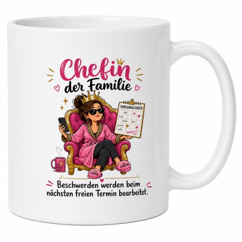 Tasse »Chefin der Familie«