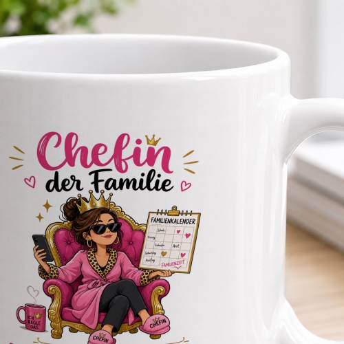 Tasse »Chefin der Familie«